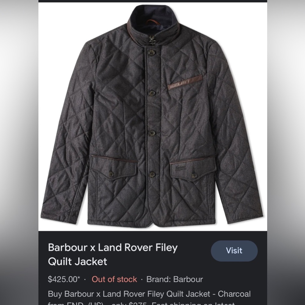 Barbour x Land Rover jacket men’s medium